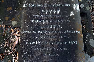 Sarah headstone