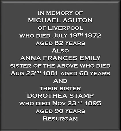 Headstone text